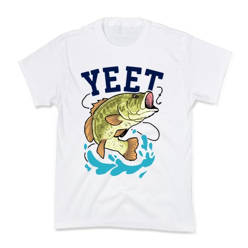 Yeet Bass Fishing Kids T-Shirt