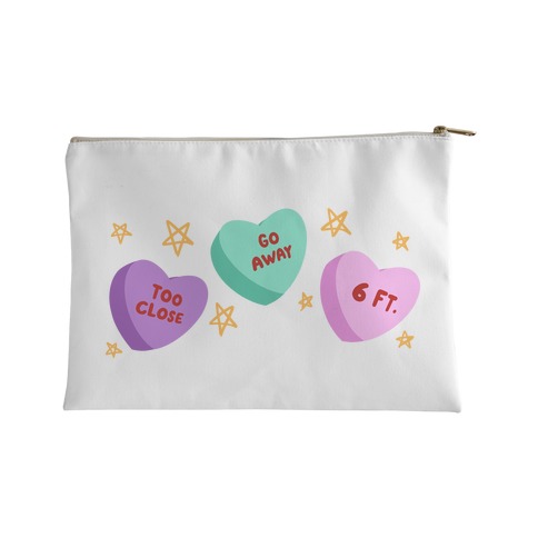 Distant Candy Hearts Accessory Bag