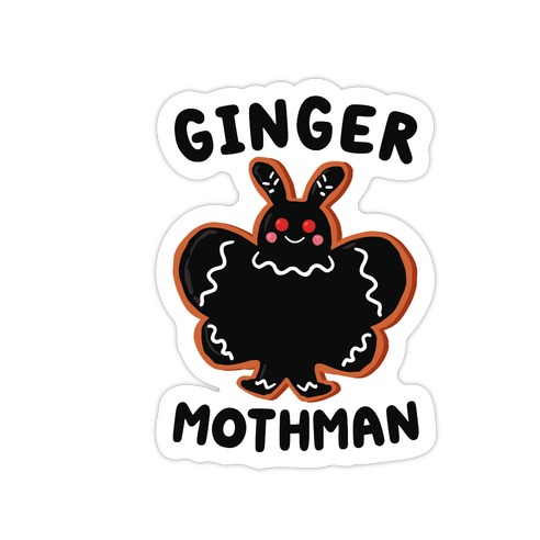 Ginger Mothman Die Cut Sticker