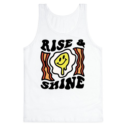 Rise And Shine Smiley Face Groovy Aesthetic Tank Top