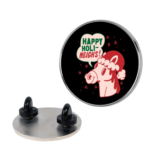 Happy Holi-Neighs Holiday Horse Pin