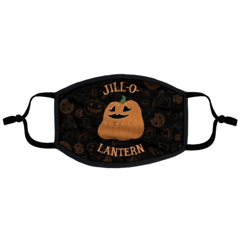 Jill-O-Lantern Flat Face Mask