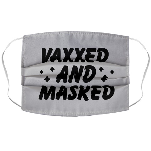 Vaxxed And Masked Accordion Face Mask