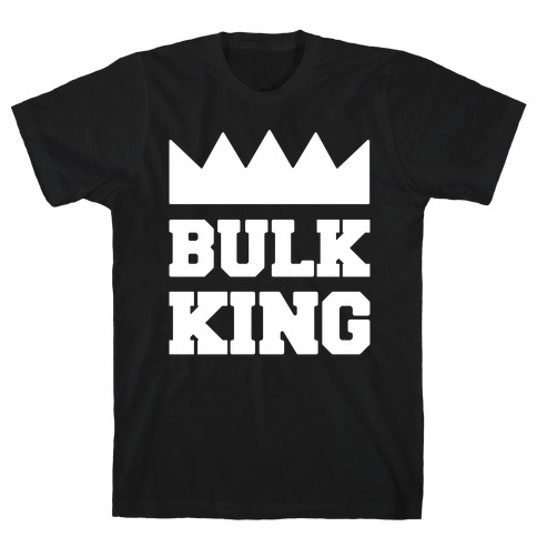Bulk King White Print T-Shirt