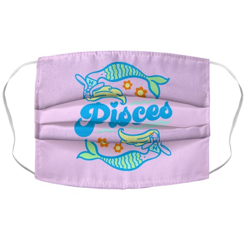 90's Aesthetic Pisces  Accordion Face Mask