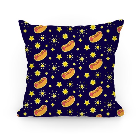 Star Spangled Weenies Pillow