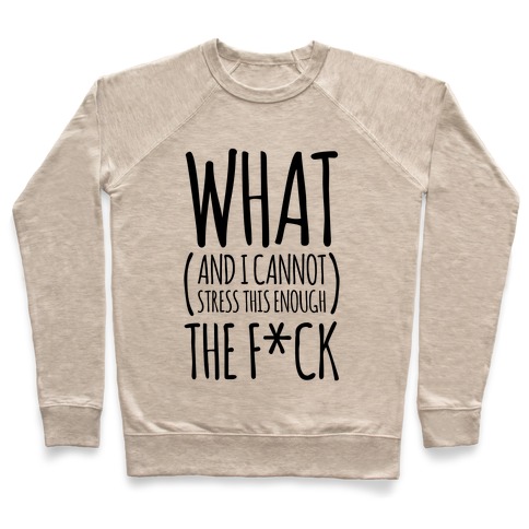 WHAT (and I cannot stress this enough) THE F*CK Pullover