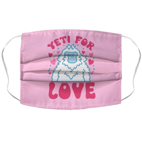 Yeti for Love Accordion Face Mask