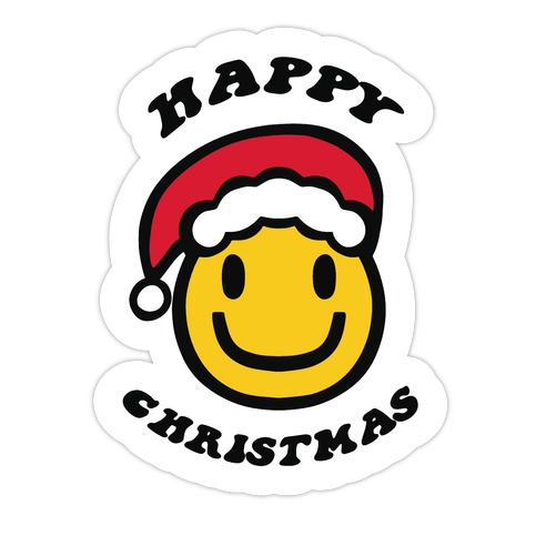 Happy Christmas Die Cut Sticker