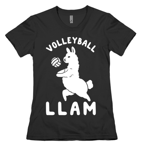 Volleyball Llam Womens T-Shirt