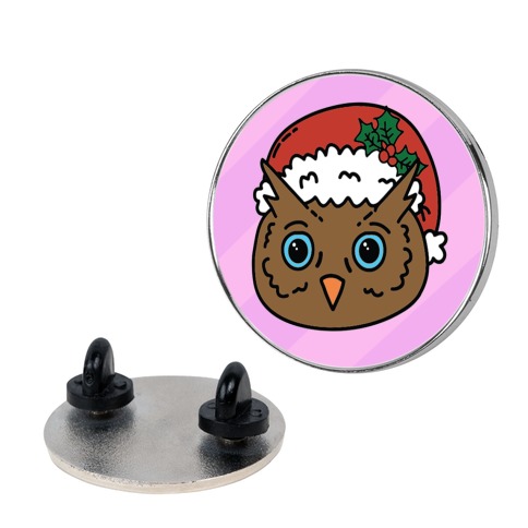 Cute Santa Owl Pattern Pin