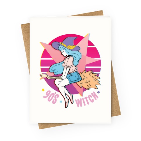 90's Witch Greeting Card