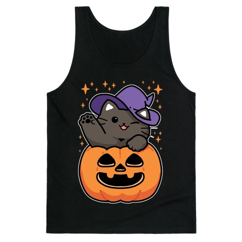 Cute Halloween Cat Tank Top