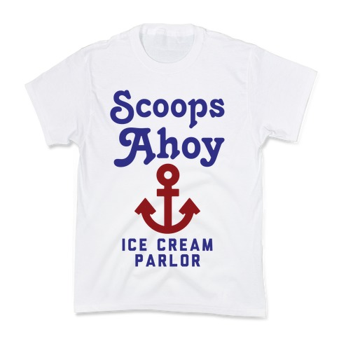 Scoops Ahoy Logo Parody Kids T-Shirt