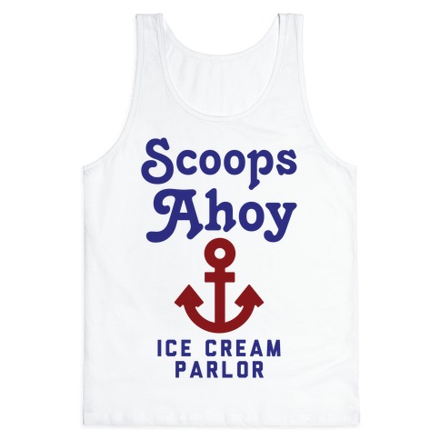 Scoops Ahoy Logo Parody Tank Top
