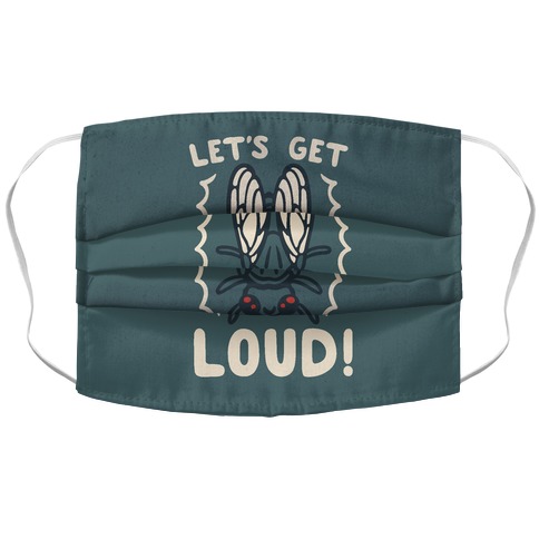 Let's Get Loud Cicada Parody Accordion Face Mask