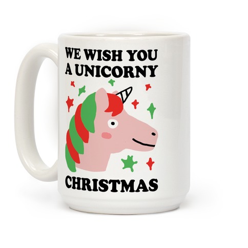 unicorn christmas mug