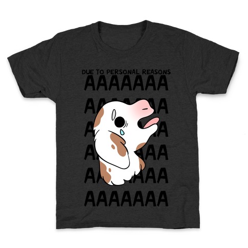 Due To Personal Reasons AAAA Baby Goat Kids T-Shirt