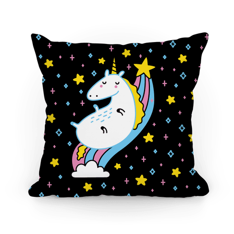 unicorn rainbow pillow