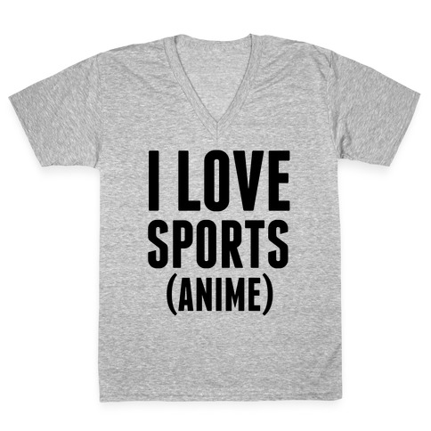 I Love Sports (Anime) V-Neck Tee Shirt