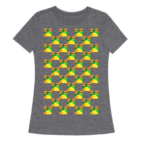 Frog Checker Squares Womens T-Shirt