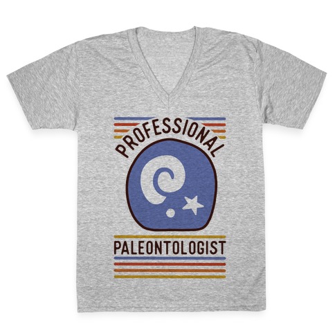 Professional Paleontologist V-Neck Tee Shirt
