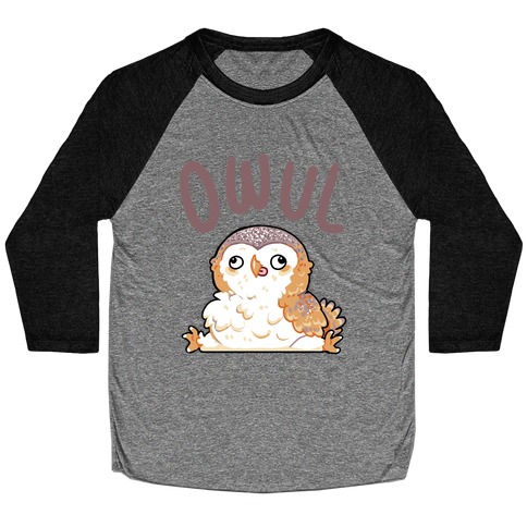 Derpy Owl Owul Baseball Tee