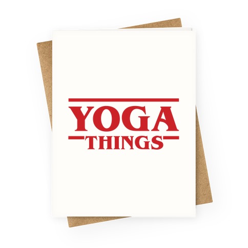 Yoga Things Greeting Card
