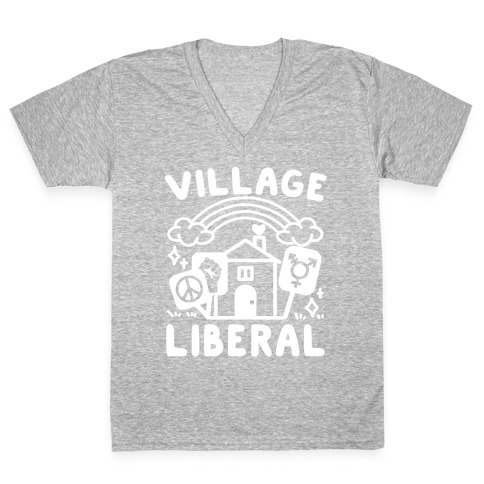 Village Liberal V-Neck Tee Shirt