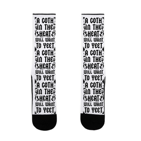 A Goth in the Heat Will Want To Yeet Sock