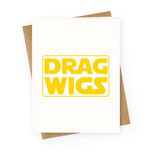 Drag Wigs Greeting Card