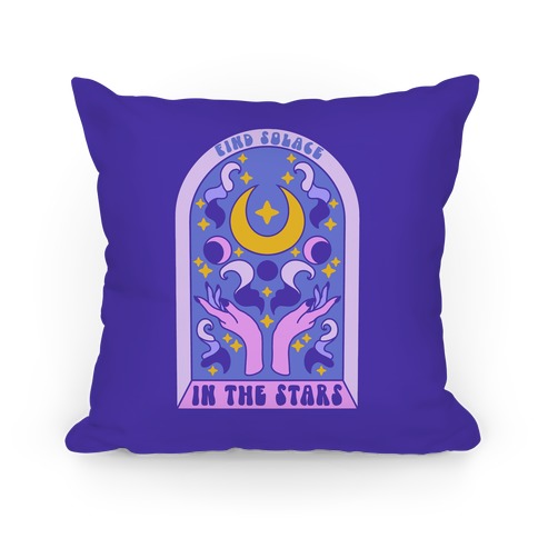 Find Solace In The Stars Pillow