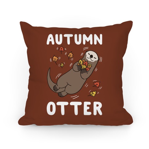 Autumn Otter Pillow