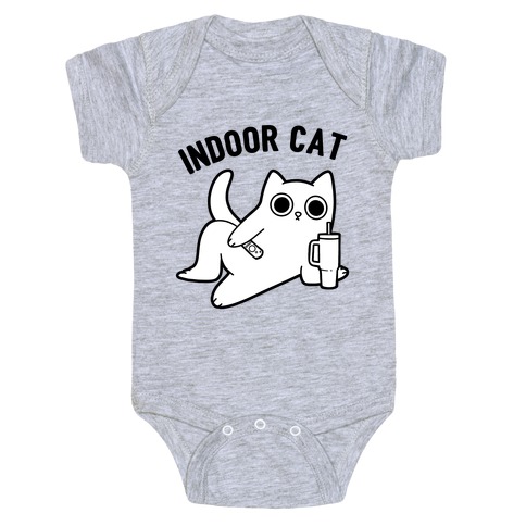  Indoor Cat Baby One-Piece