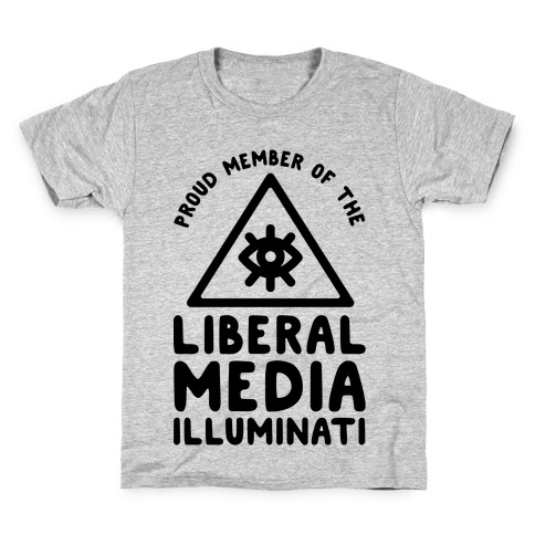 Liberal Media Illuminati Kids T-Shirt