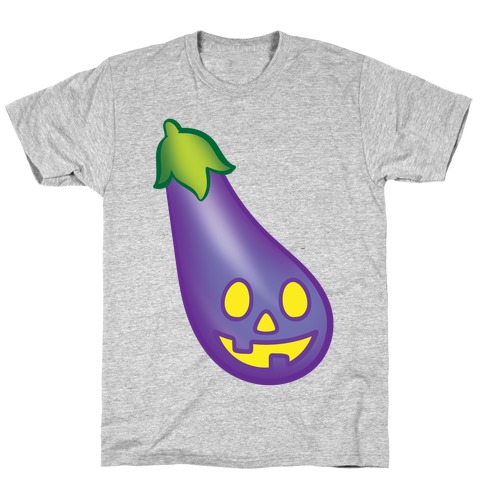 Eggplant Jack-O-Lantern T-Shirt