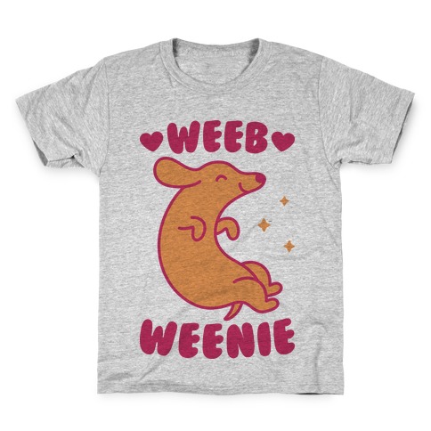 Weeb Weenie Dachshund Kids T-Shirt