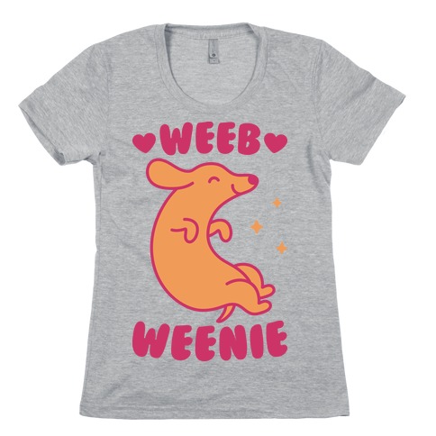 Weeb Weenie Dachshund Womens T-Shirt