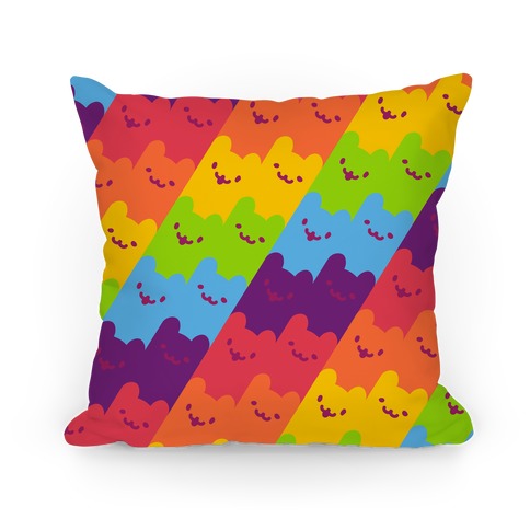 Rainbow Cats Pillow