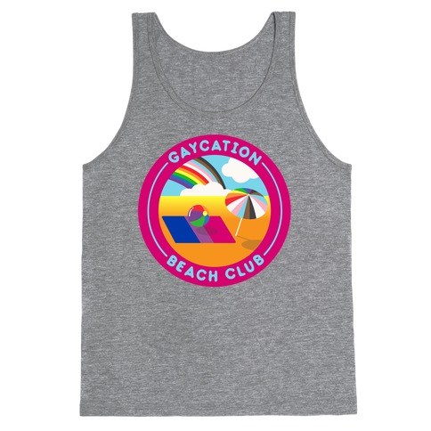 Gaycation Beach Club Patch Tank Top