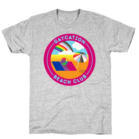 Gaycation Beach Club Patch T-Shirt
