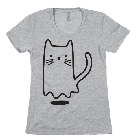 Ghost Cat Womens T-Shirt