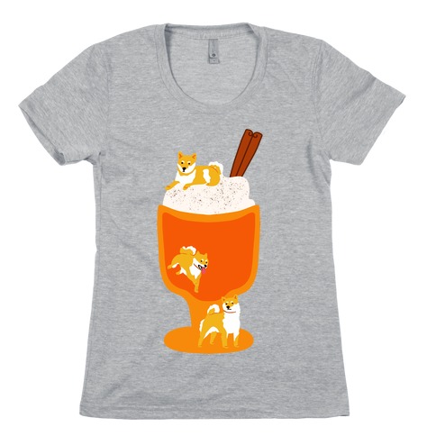 Pumpkin Spice Shibas Womens T-Shirt