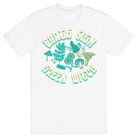 Earth Sign Green Witch T-Shirt