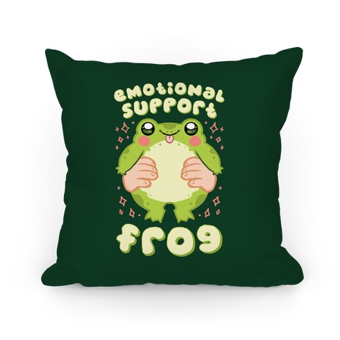 Emotional Support Frog Pillow