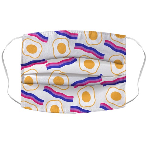 Eggs and Bi-con Pattern Accordion Face Mask