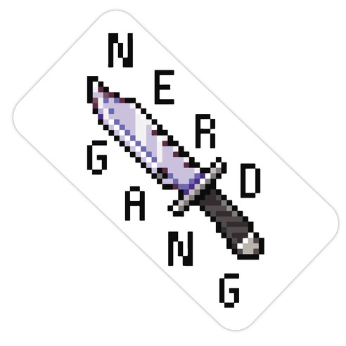 Nerd Gang Die Cut Sticker | LookHUMAN