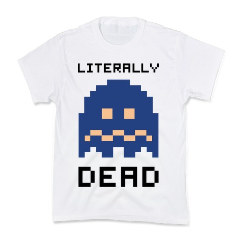 Literally Dead Pixel Ghost Kids T-Shirt