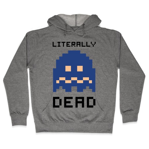 Literally Dead Pixel Ghost Hooded Sweatshirt