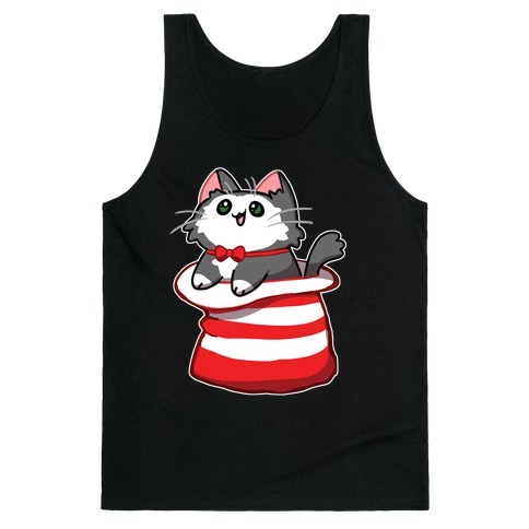 A Cat In The Hat Tank Top